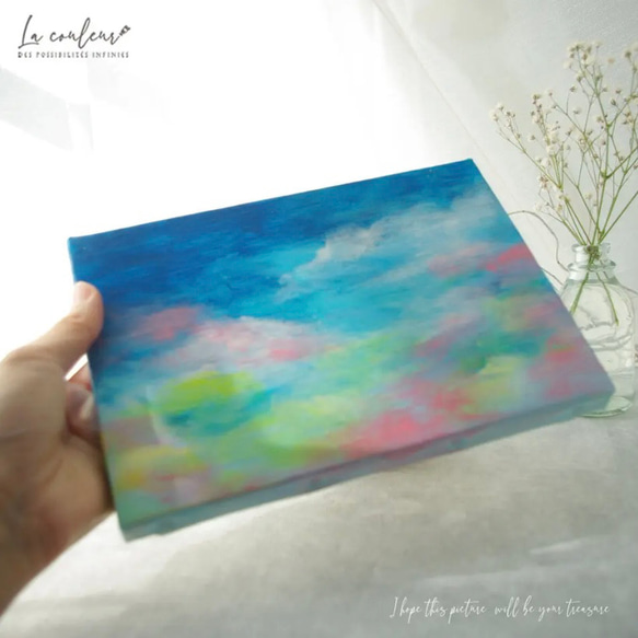 【原画】　いつかの空 III  227×158mm （SMサイズ）送料無料 4枚目の画像