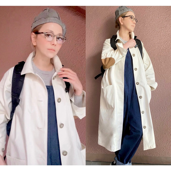 RATA❤️選擇您的長度和尺寸❣️成人肘部補丁❤️正宗軍用材料❤️寬廓形長外套 第10張的照片