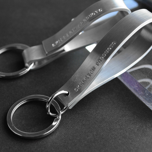 刻印無料】アルミニウムキーホルダー typeB｜キーリング 名入れ 文字