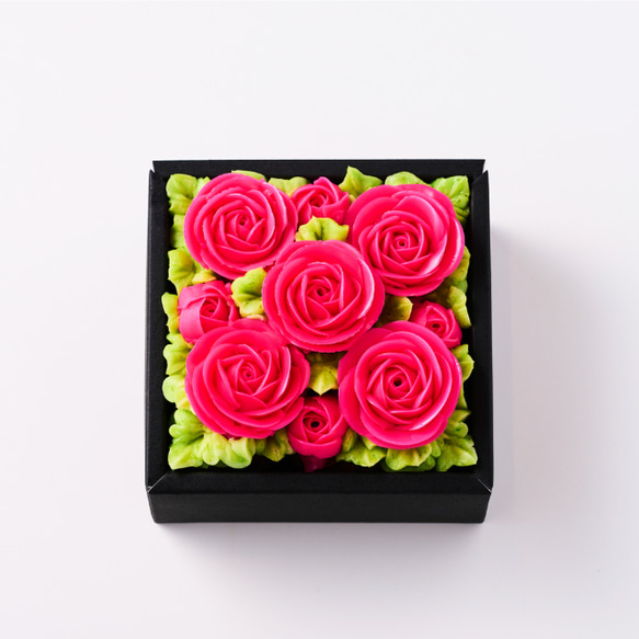 『食べられるお花のケーキ』Anniversary"ミニ"ボックスフラワーケーキ＜ミニサイズ＞　 3枚目の画像