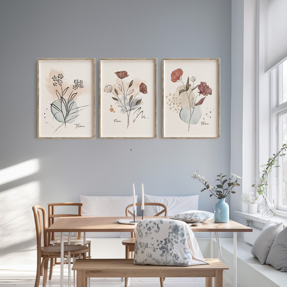 HANA ポスター 2枚セット 日本の花のプリント 2 枚セット - 日本の花