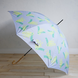 竹の傘 晴雨兼用 ミモザ  ライトグレー ALCEDO 161023 12枚目の画像