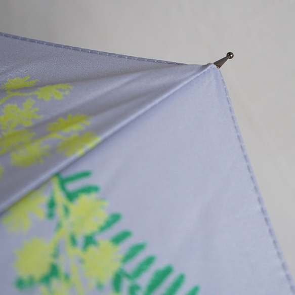 竹の傘 晴雨兼用 ミモザ  ライトグレー ALCEDO 161023 14枚目の画像