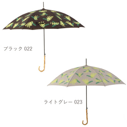 竹の傘 晴雨兼用 ミモザ  ライトグレー ALCEDO 161023 17枚目の画像