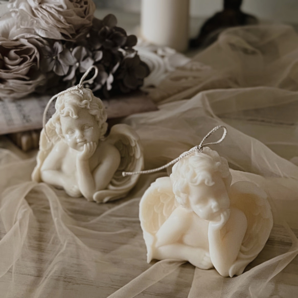 限定SALEヘレンド☆エンジェル 天使のキャンドルスタンド☆透かし