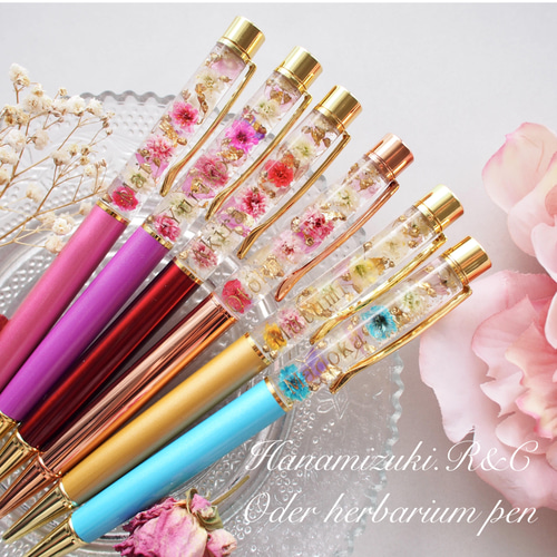 ハーバリウム印鑑♡アンティーク風【単品購入可】ハーバリウム  