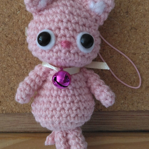 再販・編み猫ストラップ（6つのうち一つ） あみぐるみ いちごママ 通販