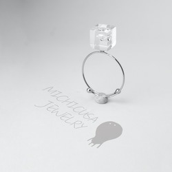 【特集掲載】ジルコニアのリング 指輪 フリーサイズ シルバーカラー 誕生日プレゼント Creema限定母の日2024 3枚目の画像