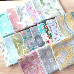 ハンドメイド作品ポーチ❢ハンカチ You can make it with a small piece of cloth! Clam Pouch