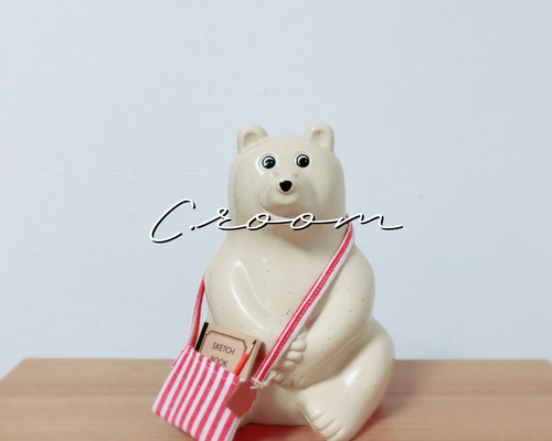 【キャンセル品の為特別価格】しろくま貯金箱 鏡もち 大サイズ 2023限定 しろくま貯金箱 マフラー付き polar bear money box