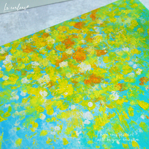 F30号 抽象アート キャンバス作品くすみカラー 優しい色合い 壁掛け