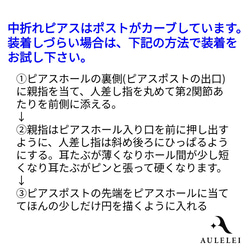 つけっぱなし サージカルステンレス フープピアス 金属アレルギー対応 6枚目の画像