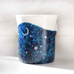 夜空と三日月のマグ#4シルバー（単品 7枚目の画像