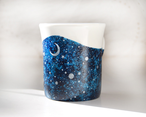 夜空と三日月のマグ#4シルバー（単品 7枚目の画像