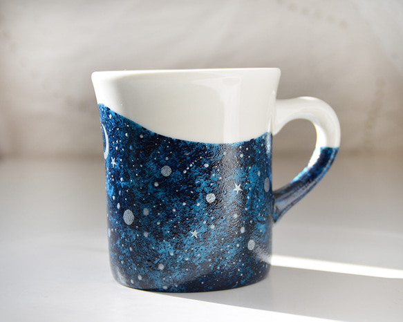 夜空と三日月のマグ#4シルバー（単品 3枚目の画像