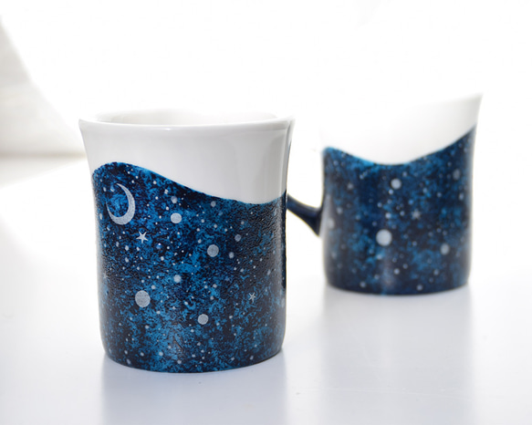 夜空と三日月のマグ#4シルバー（単品 2枚目の画像
