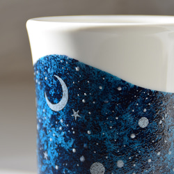 夜空と三日月のマグ#4シルバー（単品 4枚目の画像