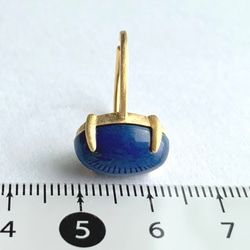 【リング】天然石ラピスラズリ　7～11号　Silver925製・18KGP仕上げ　ハンドメイド 5枚目の画像