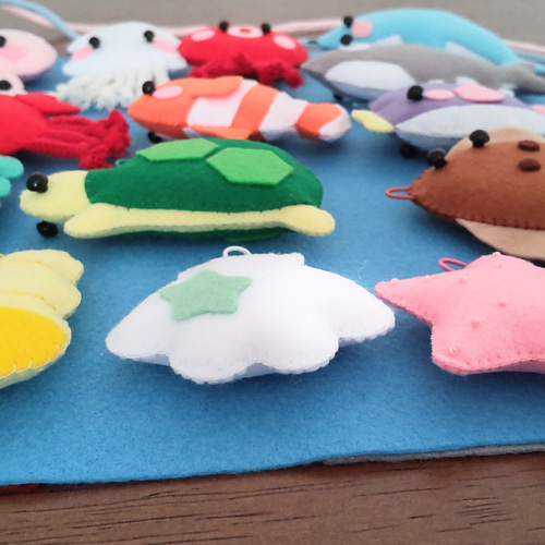 フェルトままごと☆お魚釣りセット☆ おもちゃ・人形 キキ 通販