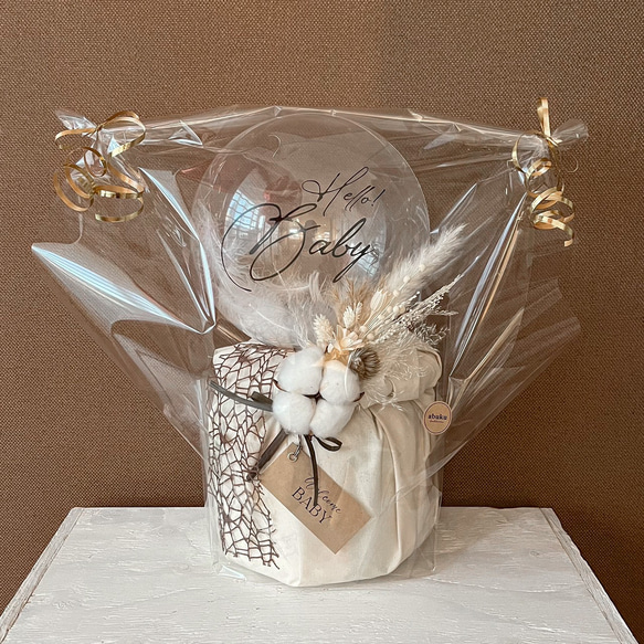3way diaper cake ” バルーンオムツケーキ 出産祝い 雑貨・その他 