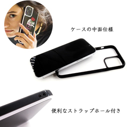 Big Heart♡グレンチェック　強化ガラスケース　iPhoneケース　iPhone15シリーズ対応 8枚目の画像