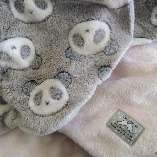 ᐠ( ᐢ ᵕ ᐢ )ᐟパンダくんブランケット サイズ100×140 1枚 型  