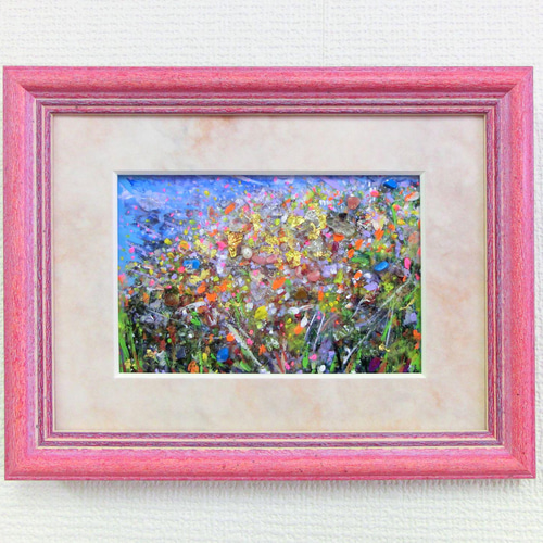 俊次作 絵画 レトロ 花 アート