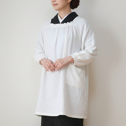母の日からフォーマル用エプロンにも❣かぶるタイプの割烹着