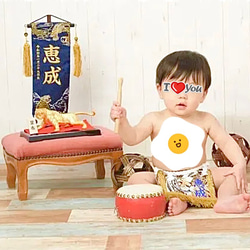 【名入れOK】赤ちゃん化粧まわし「えびすこくん」《勇壮な虎・4》ムチムチ赤ちゃんが小さなお相撲さんに！ 9枚目の画像