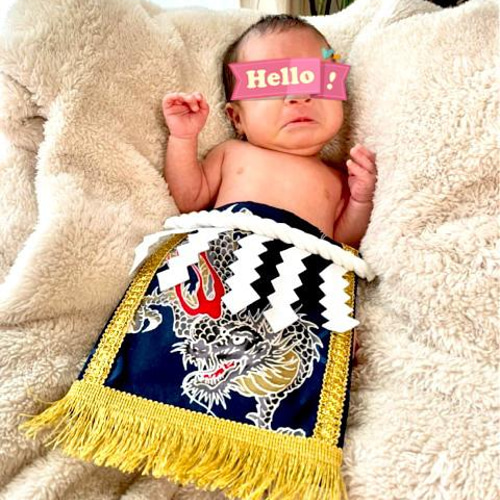 名入れOK】赤ちゃん化粧まわし「えびすこくん」《勝色空の龍》辰