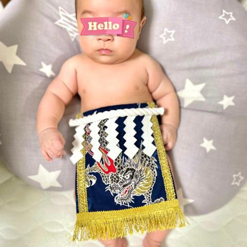 大割引 名入れOK】赤ちゃん化粧まわし「えびすこくん」《勝色空の龍》辰 その他