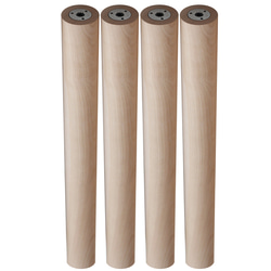 銘木がっしり堅牢 家具脚 4本セット【直径70φ 長さ700mm ストレート丸