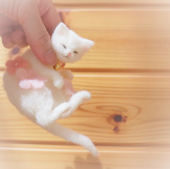 花ねこ★ココット　Φ10cm 8枚目の画像