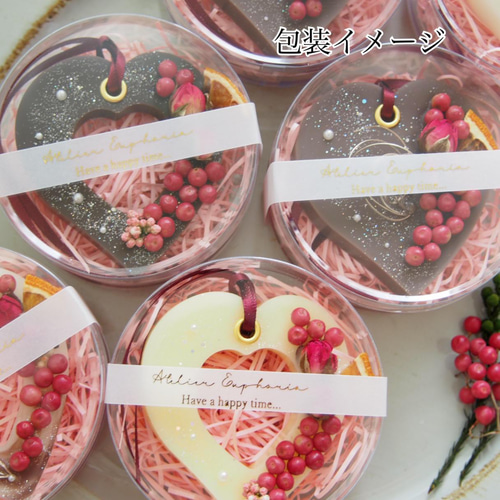 ♡バレンタイン・ホワイトデーに♡ アロマワックスサシェ キャンドル