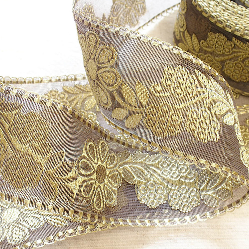 1mよりインド刺繍リボン チロリアンテープ レース お花☆ブレード