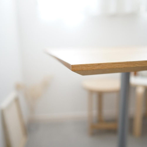 カフェテーブル 四角 90cm 北欧 おしゃれ 木製 無垢 オーク 天然