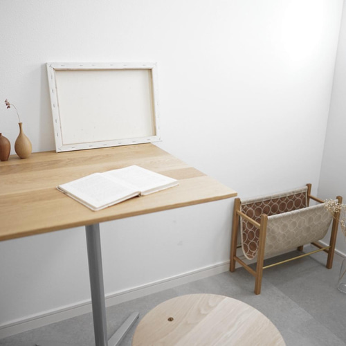 BetterLife&Vibes 60cm×60cm カフェテーブル 無垢オーク 60cm×60cm/オーク無垢/カフェテーブル/高さ指定可/脚カラー選択/OAK