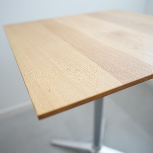 60cm×60cm/オーク無垢/カフェテーブル/高さ指定可/脚カラー選択/OAK