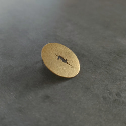 タツノオトシゴ 『辰』 真鍮ピンバッチ 2枚目の画像