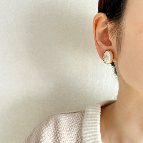 1950年代vintageパールのピアス【卒業入学式・上品・シンプル
