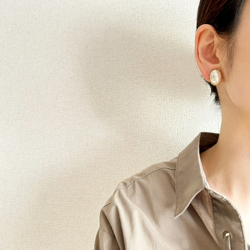 1950年代vintageパールのピアス【卒業入学式・上品・シンプル