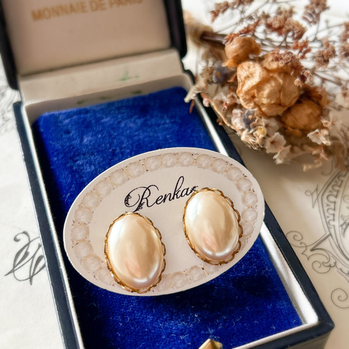 1950年代vintageパールのピアス【卒業入学式・上品・シンプル