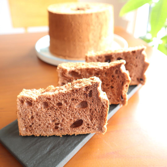 シフォンケーキ濃厚チョコレート（カット3個入り） ケーキ Fletmo