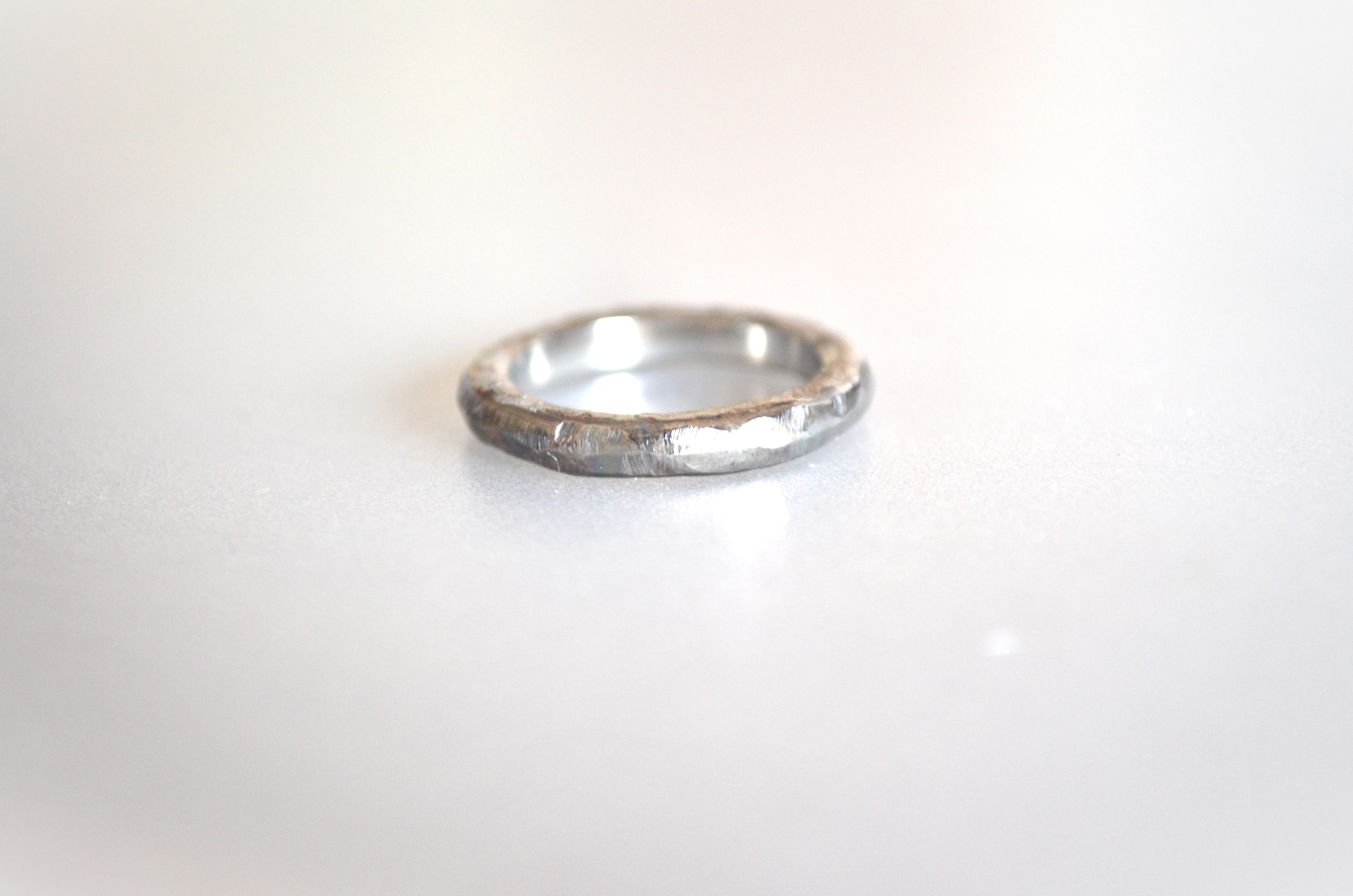 Titanium ring・チタンリング・シルバーロックseven・８号