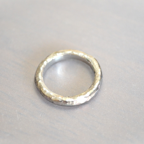 Titanium ring・チタンリング・シルバーロックseven・8号 指輪