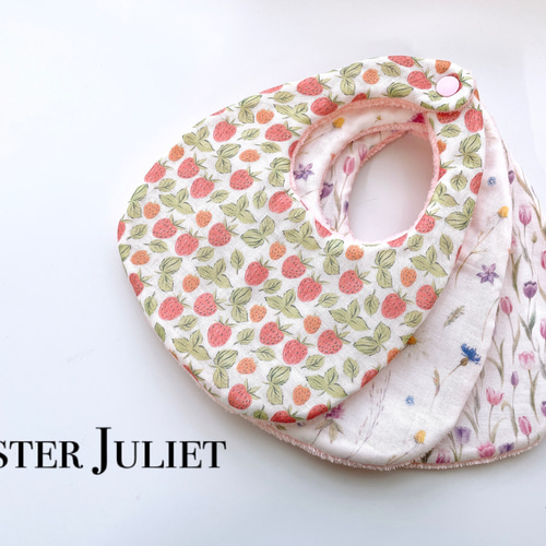 可愛い女の子デザイン ふんわり スタイ セット スタイ・よだれかけ