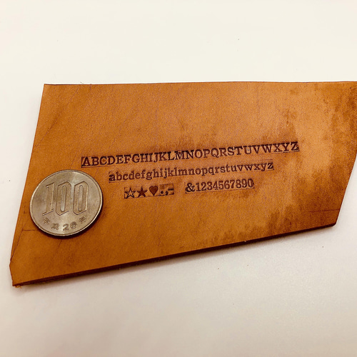 活字 5号(1) アルファベット 数字 刻印 少し小さめ 各文字1個 母音追加