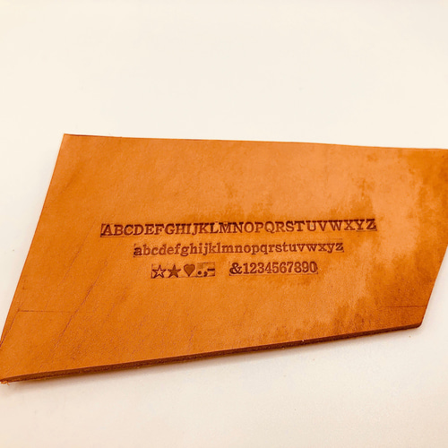 活字 5号(1) アルファベット 数字 刻印 少し小さめ 各文字1個 母音追加