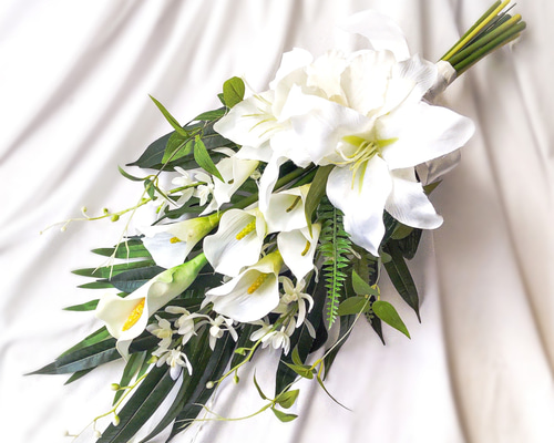 ayu3019様ご検討用＊ウェディングブーケお花イメージその2 💍』 結婚式のお花をご注文くださったお客様から 素敵なお写真を