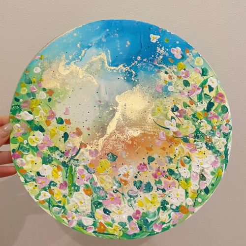 アルコールインクアート アルコールインクアート×アクリルペイント